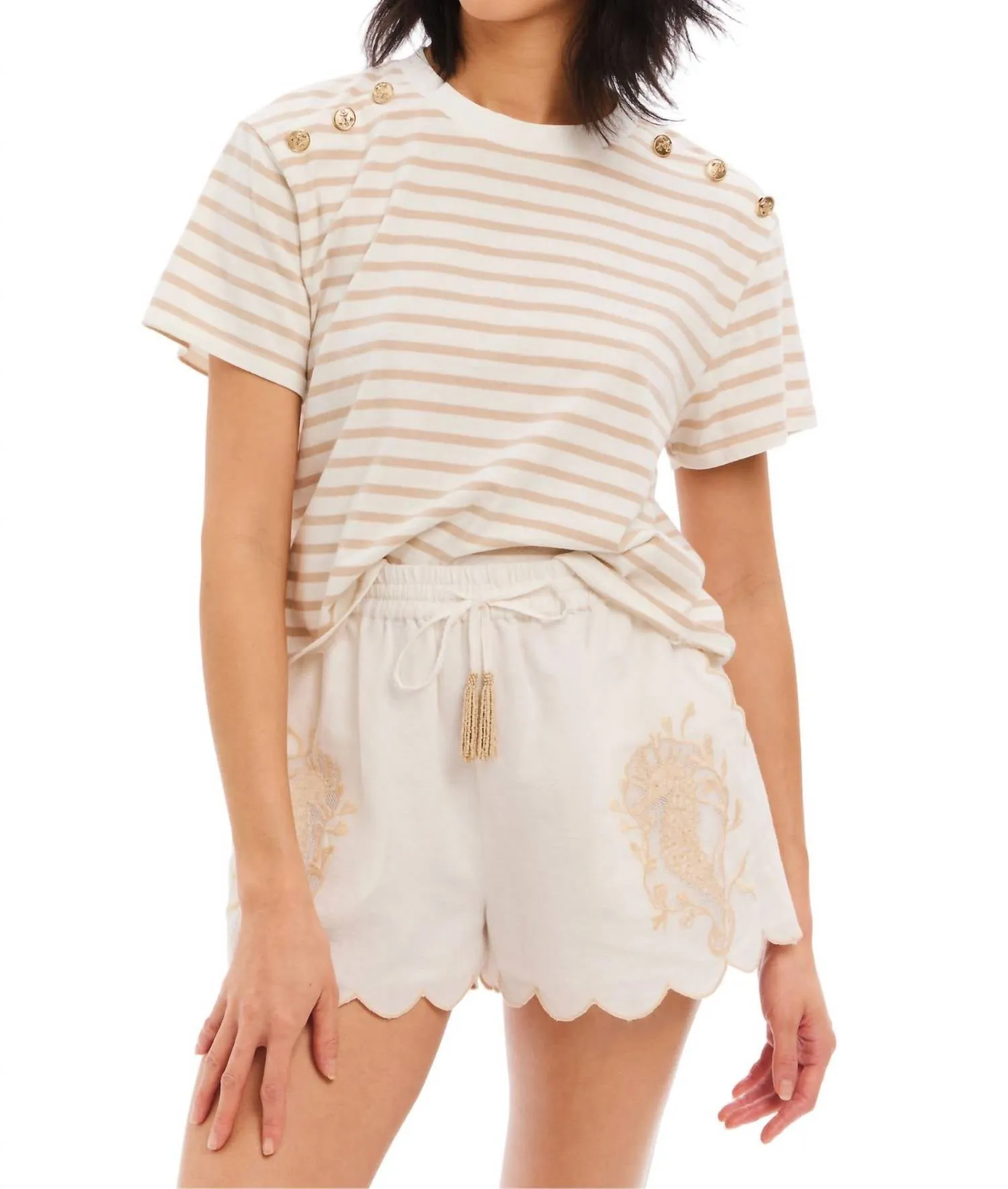 Allison New York - Stripe brooklyn tee