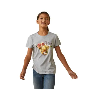 ARIAT GIRLS HIGHLANDER ROSE SS TEE
