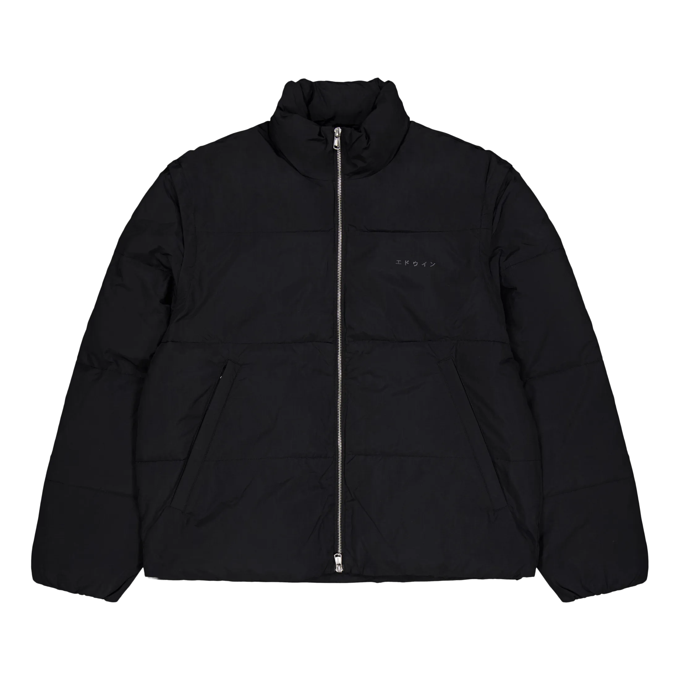 Detachable Sleeves Puffer Black