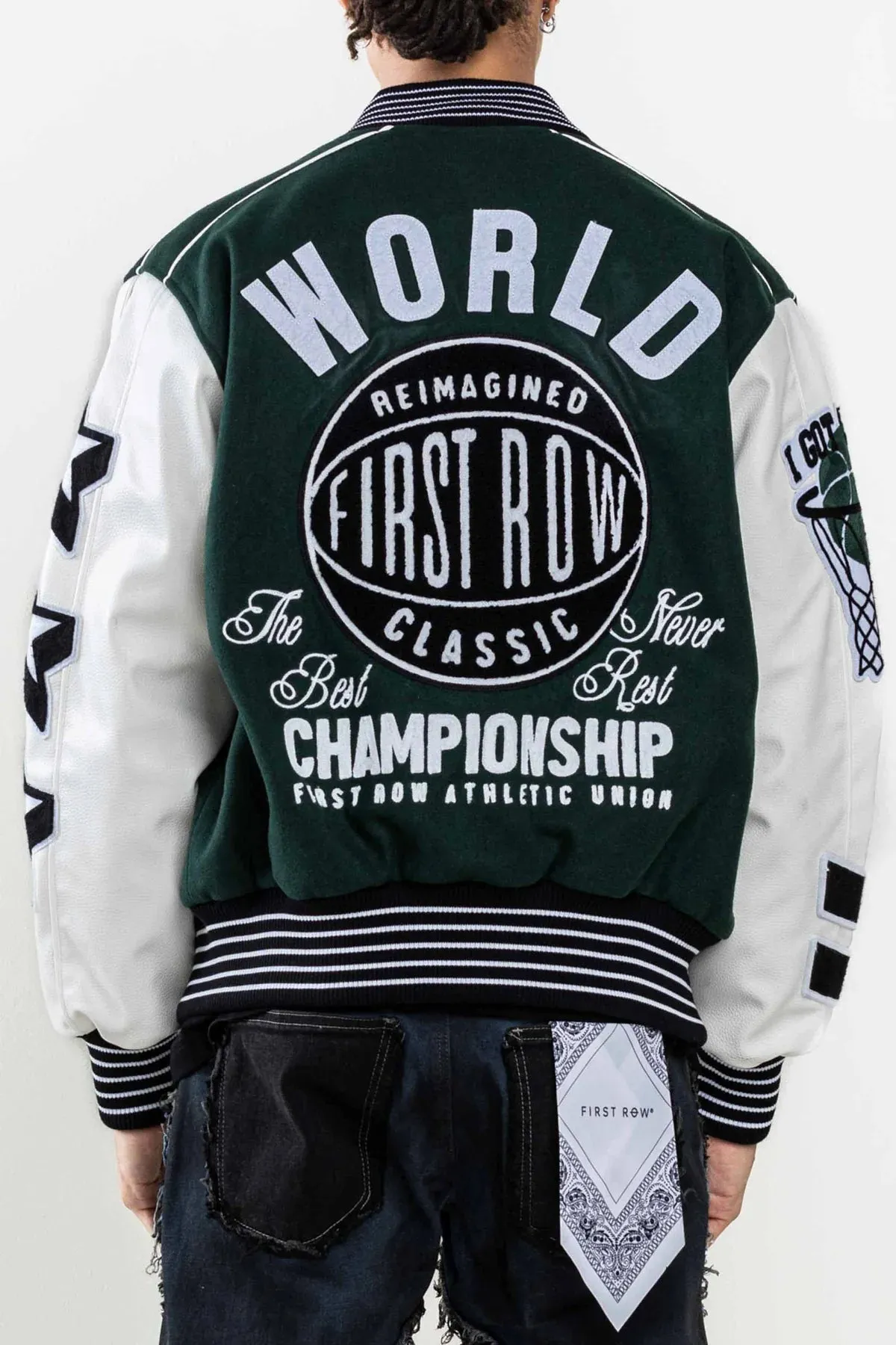 First Row THE BEST NEVER REST CHAMPIONSHIP VARSITY JACKET