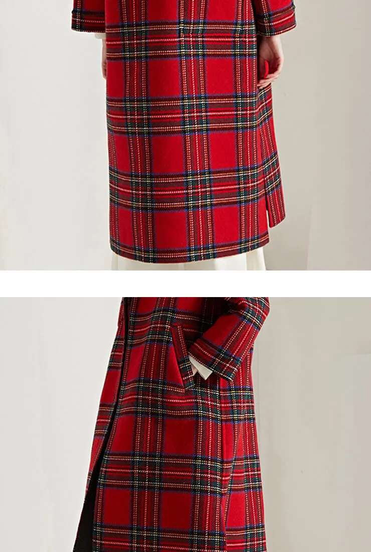 Hand Stitched Reversible Wool British Style Coat