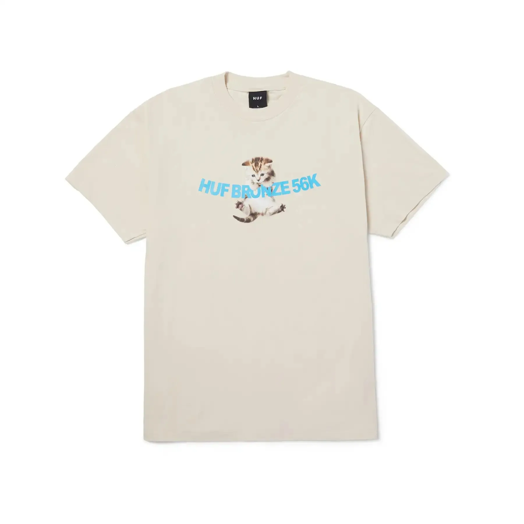 Huf x Bronze 56K Hang in There S/S T-shirt - Natural