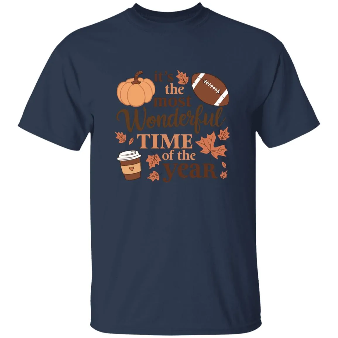 It's The Most Wonderful Time Of The Year Funny Men Women Thanksgiving Football T-Shirt